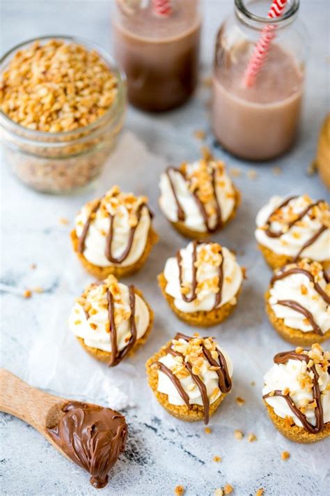 These Nutella Cookie Bites With Whipped Cream And Hazelnuts Are Snack Perfection Perfect Party