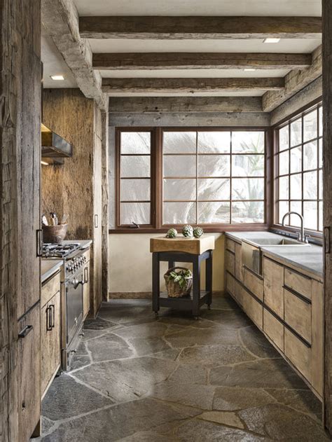 Rustic Galley Kitchen Design Ideas And Remodel Pictures Houzz