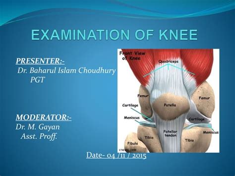 Examination Of Knee Ppt