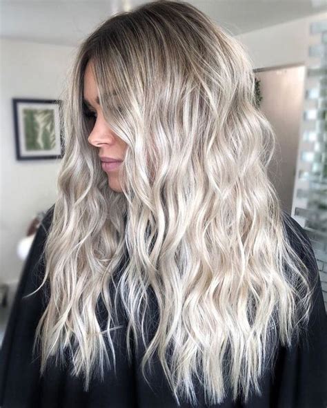 Ash Platinum Blonde Human Hair Lace Front Wig Dark Roots Etsy In 2021 Dark Roots Blonde