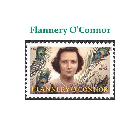 One 1 Flannery Oconnor Stamp 3 Ounce First Class Etsy Great Short