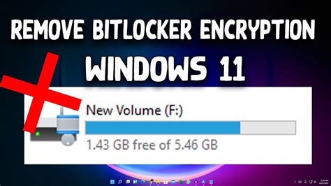 How To Remove Disable Bitlocker Encryption In Windows