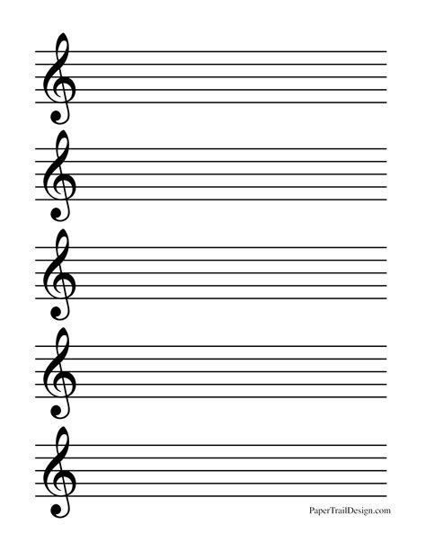 Treble Clef Template Free Printable Templates