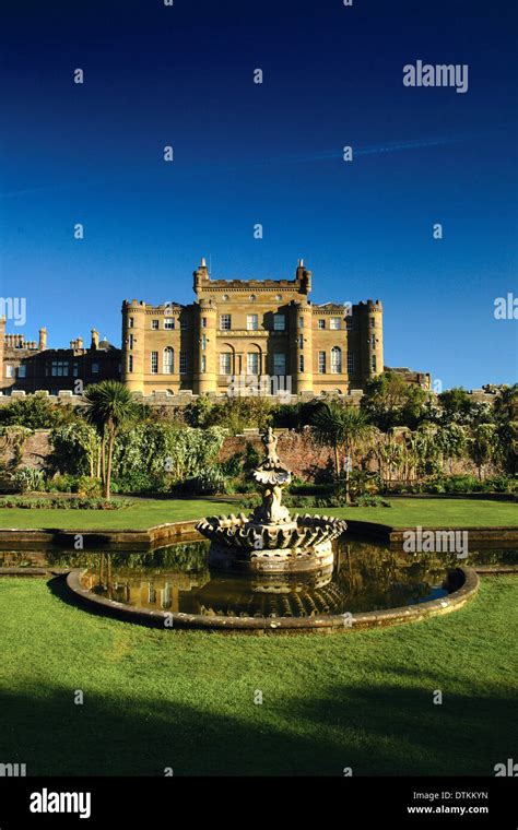 Culzean Castle And Culzean Castle Gardens At Dawn Which Is Part Of The