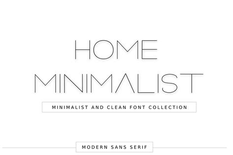Home Minimalist Font By Goodrichees · Creative Fabrica