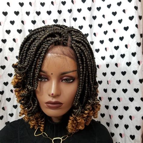 Jumbo Knotless Braided Wig With Curly Tipfull Lace Knotless Large Box