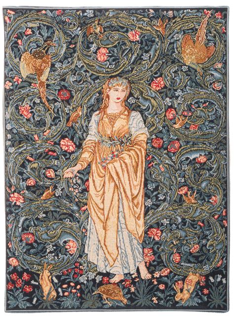 Flora Tapestry Wall Hanging William Morris Wall Decor Goddess Of