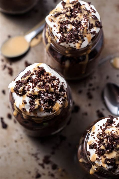 Thaw the mousse in the refrigerator until you can spoon it out of the container. Dulce de Leche and Chocolate Mousse Jars - GastroSenses