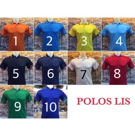 Jual Grosir Polo Polos List Murah I Kaos Kerah Polos List I Polo Shirt