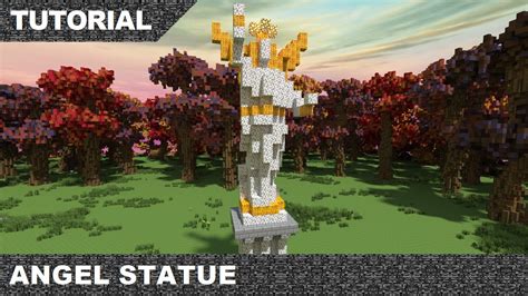 Minecraft Angel Statue Tutorial And Download Youtube