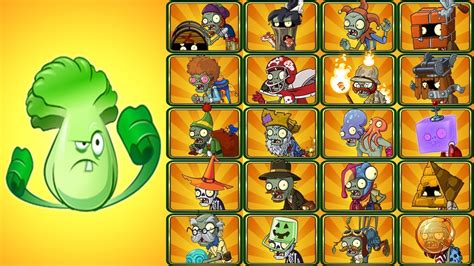 Plants Vs Zombies 2 Bonk Choi Vs Todos Los Zombis Youtube