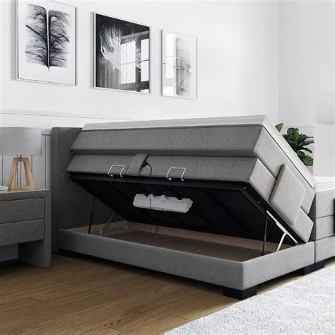 Bett & bettgestell 180x200 cm online kaufen bei schlafwelt » große auswahl ✓ top service ✓ das klassische doppelbett misst in deutschland 180 x 200 cm liegefläche. Boxspringbett Erik 180x200 cm mit Motor & Bettkasten ...