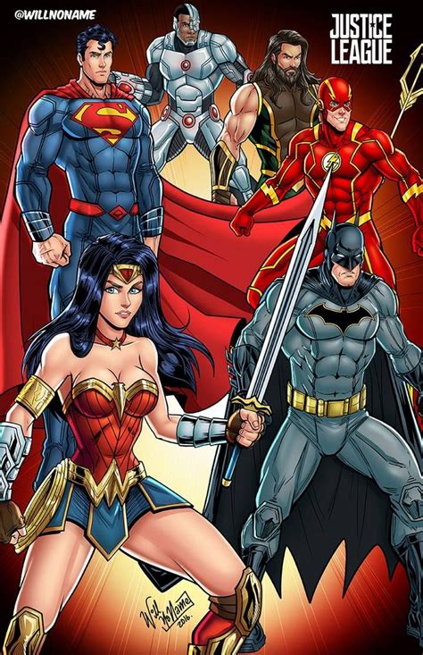 Justice League By Willnoname On Deviantart Dc Comics Characters Justice League Dc Comics Art