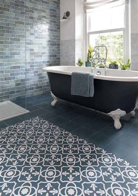 how to add patterned tiles in your bathroom