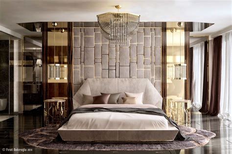 Accessories Tasty Glamorous Bedroom Decor Ideas Mirrored Metal Bed