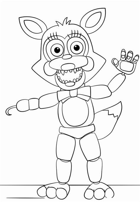 Coloring pages kids: Five Nights At Freddy S Funtime Coloring Pages To