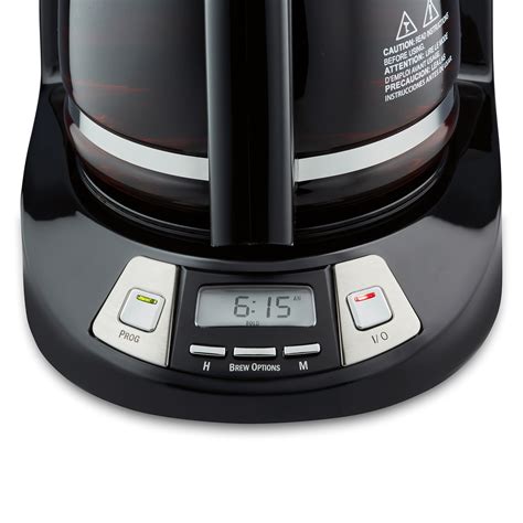 Hamilton beach programmable coffee maker, 12 cups, front access easy fill, pause & serve, 3 brewing options. Hamilton Beach 12 Cup Programmable Coffee Maker 46292