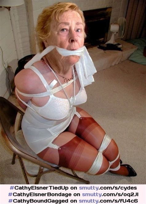 Cathyboundgagged Cathy Slut Granny Helpless Bondage Slut Tightly Rope