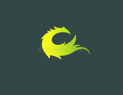 Bright Green Logo Mythical Creature Dragon Design For Your Company