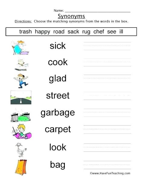 25 Synonyms And Antonyms Worksheets Pdf Top 10 Punto Medio Noticias