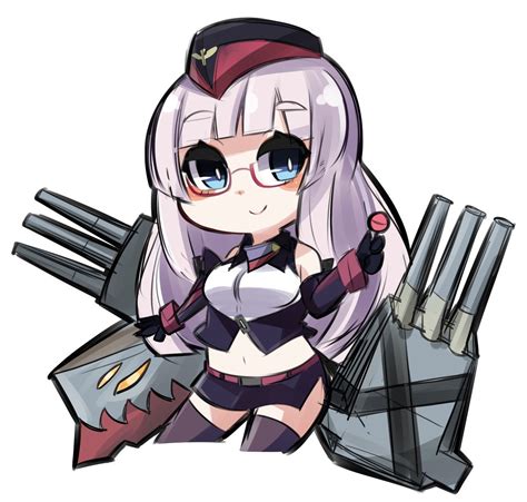 Safebooru 1girl Azur Lane Bangs Black Gloves Blue Eyes Breasts Candy Chibi Commentary Request