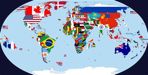 Flags Of The World Map Maps For The Classroom Gambaran