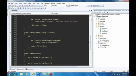 I created a new asp.net mvc project with the empty template and add folders and core references for mvc. Performing Validation in ASP.NET MVC Application Using ...