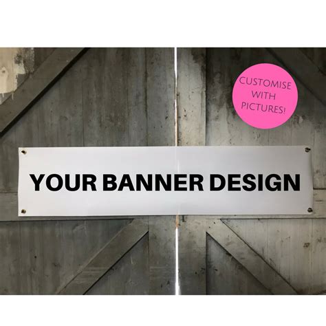 Custom Banner Personalised Banner Design Your Own Etsy