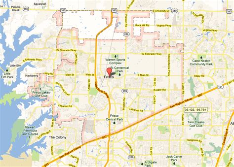 Frisco Tx Zip Code Map Free United States Map