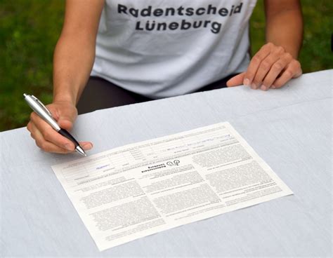 Unterschreiben Radentscheid Lüneburg