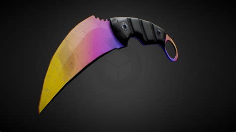 Karambit Fade 3d Model By 3djon [7e690fb] Sketchfab