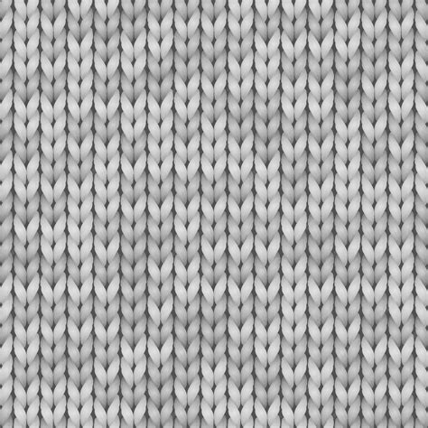 Premium Vector White And Gray Realistic Knit Texture Seamless Pattern