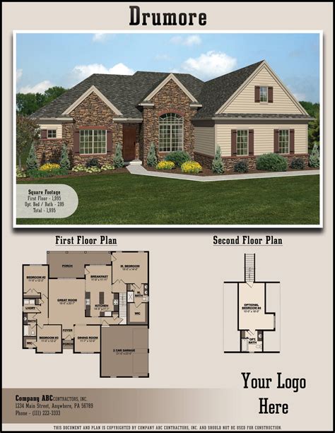 Builder House Plans Architectural Plans For Construction In Lancaster Pa