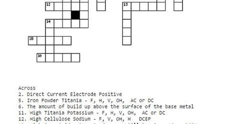 Welding Electrode Cross Word Album On Imgur