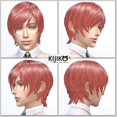 Kijiko Round Bob For Male • Sims 4 Downloads