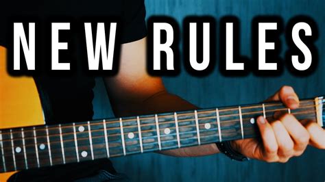 Dua Lipa New Rules Guitar Lesson Easy Guitar Tutorial With Chords