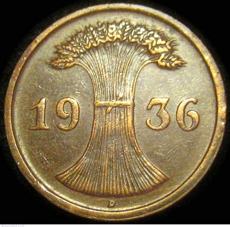 Maybe you would like to learn more about one of these? 2 Reichspfennig 1936 D, Third Reich (1933-1945) - Germany - Coin - 21301