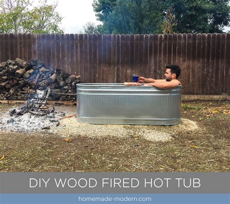 His log cabin, located deep the berkshire mountains, provides the perfect backdrop for soaking in style. This DIY wood fired Hot Tub is made from a stock tank and ...