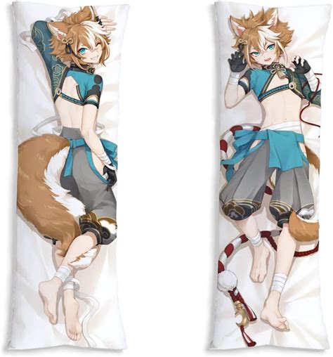 Huruaci Genshin Impact Pillowcase Gorou Body Pillow Case