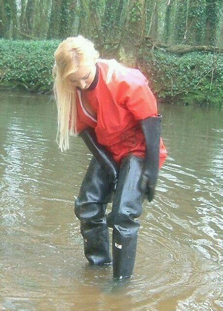 Waders And Gloves Heavy Rubber Black Rubber Rubber Gloves Rubber