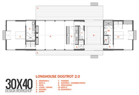 Maybe you would like to learn more about one of these? Longhouse Dogtrot 2.0 - Contemporary - Floor Plan ...