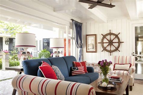 Red White And Blue Interior Design