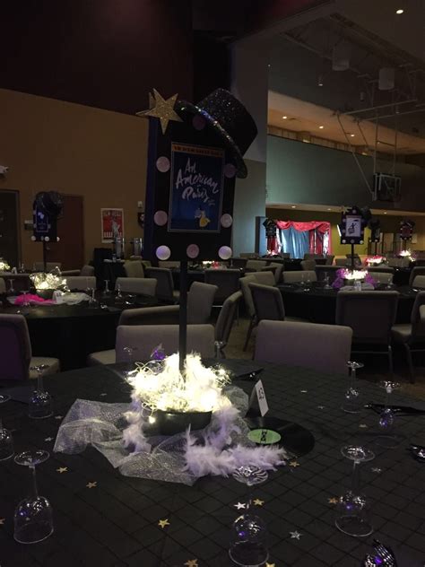 Broadway themed parties music themed room decorating ideas music. broadway table decoration | Decor, Table decorations ...