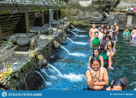 Pura Tirta Empul Temple On Bali Editorial Photography Image Of People Bath 178374107
