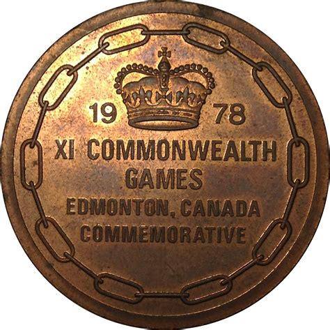 Participants Medal (1978 Edmonton Commonwealth Games) - ** Exonumia ...