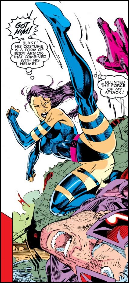 Psylocke And Magneto By Jim Lee From X Men 1 1991 Marvel Comics