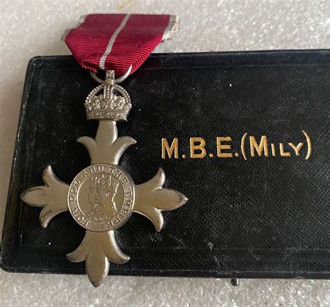 british mbe member order british empire military division cased original medal ebay