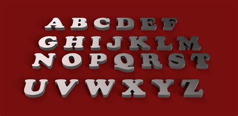 Customers who bought this item also bought. COPPER BLACK font uppercase and lowercase 3D letters STL