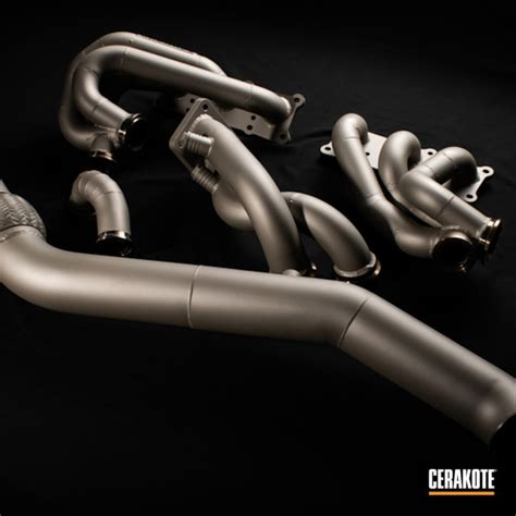 Drift Car Exhaust And Headers Cerakoted With C 7900 And C 7800 Cerakote