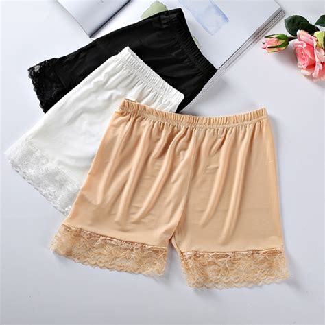 Sexy Lace Women Soft Cotton Seamless Safety Short Pants Under Skirt Best Crossdress And Tgirl Store